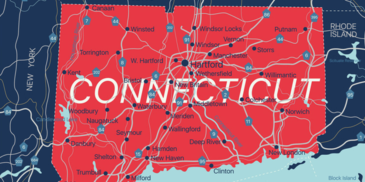 connecticut map - certified neurodiverse financial planning services